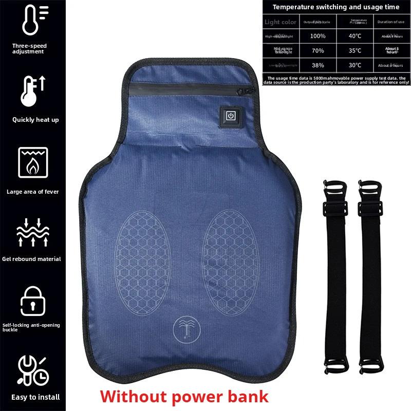 New Three-level Heating Motorcycle Heated Seat Cushion 5V Universal Warmer Seat Cover for Winter and Riding Heated Seat Cushion