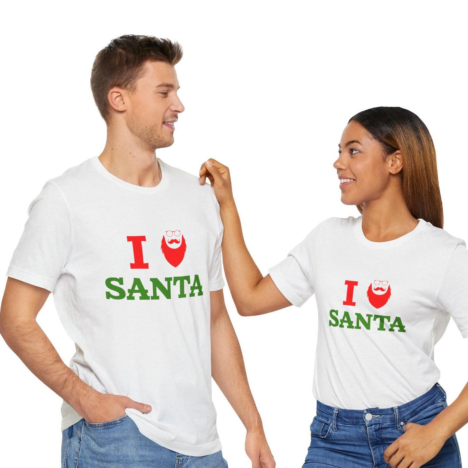 Santa Christmas Tee: Unisex Holiday Shirt S