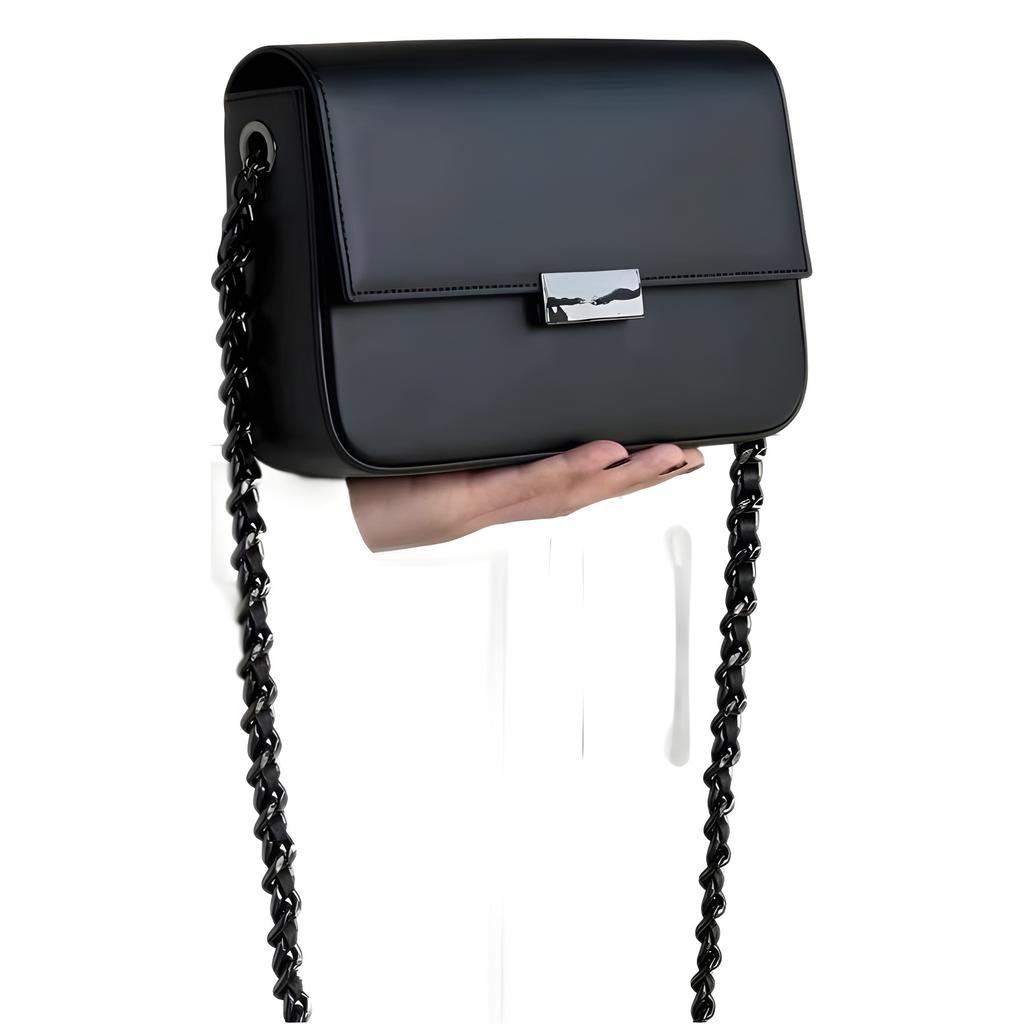 2024 neue kleine quadratische Tasche ist dieses Jahr beliebt, hochwertige Textur Französische Nischen-Kettentasche, Umhänge-Messenger-Tasche für Pendler.