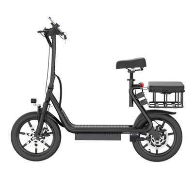Evropský sklad Dospělý elektrický skútr se sedadlem Zadní nákladní koš 48V baterie 500W motor