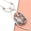 Skin Leopard Jasper Gemstone Mother's Day Silver Jewelry Necklace 20 In
