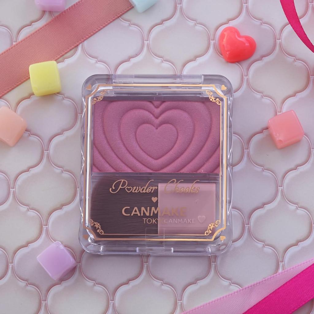 Canmake Pó Bochechas P02 Little Shy Pink 1,8g Bochecha Transparente Brilho Rosa