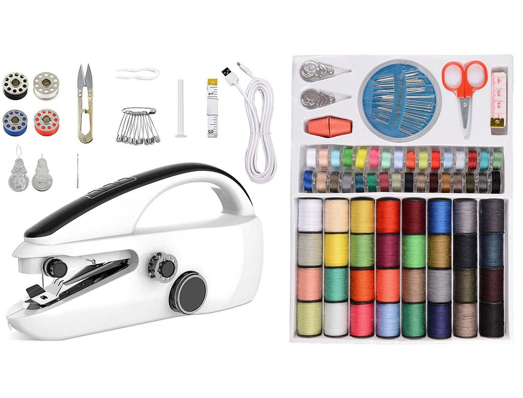 Nähgarn-Set 64 Farben DIY Strickseil Gewebtes Handwerksgarn Nähwerkzeug-Set Nadelbox Farbe Zufällig