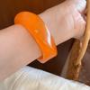 Round Resin Bangle Europe American Style Exaggerated Bracelet Temperament Cuff Bangles  Girls