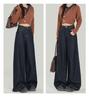Women's High Waist Wide Leg Denim Jeans - Raw Color, Lightweight, Floor-Length (2025)