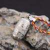 Titanium Steel Lengyan Mantra Pendant Necklace - Retro, Openable Amulet for Men & Women
