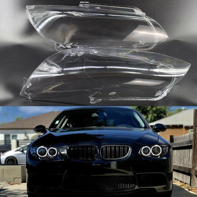 Car Headlight Cover Clear Lens Replacement for BMW E92 E93 2006-2009 Pre-LCI M3 2008-2012