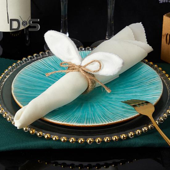 Easter Bunny Napkin Ring Spring Themed Napkin Holder Rabbit Ear Napkin Buckle Table Decorations for Dinner Party Banquet Events