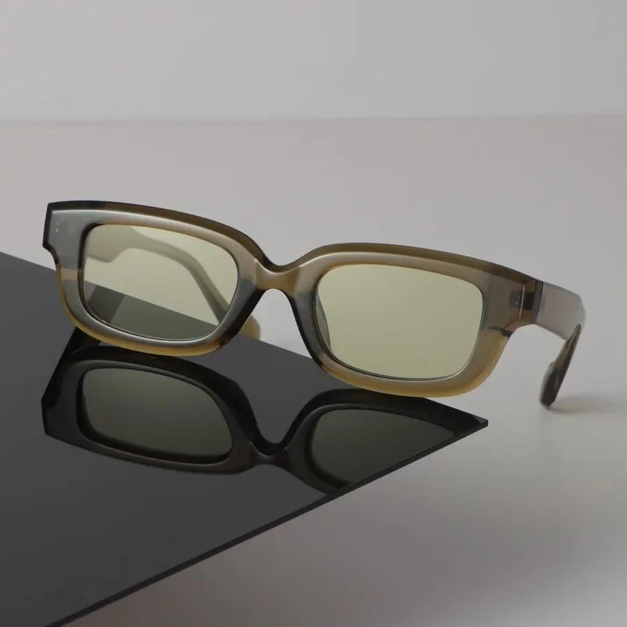 Vintage Rechteckige Sonnenbrille Damen Herren Lässige Modebrille Luxusmarke Designer Weiblich