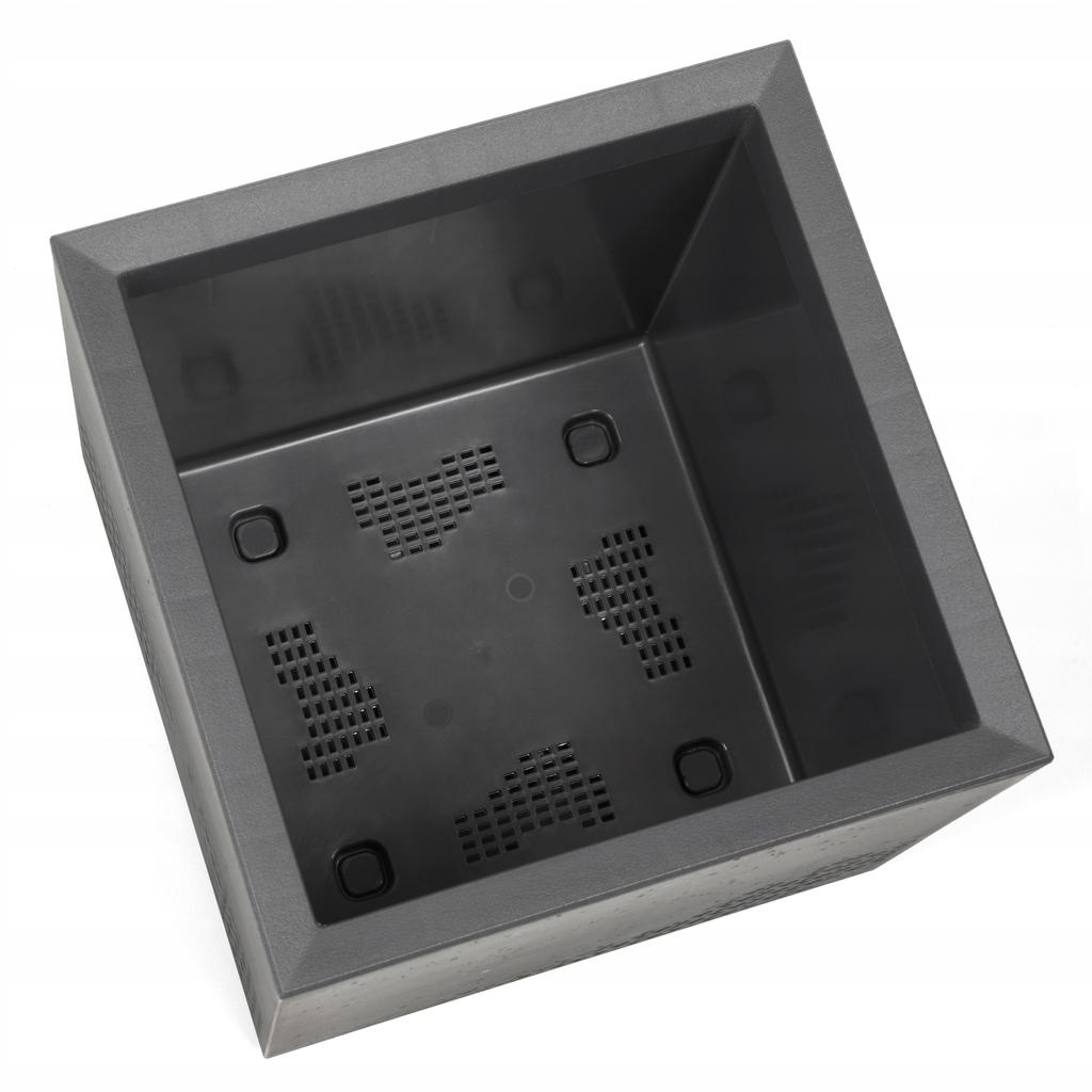 Flowerpot Plastic Gray Lamela 39 X 39 X 39.4 1 Pc