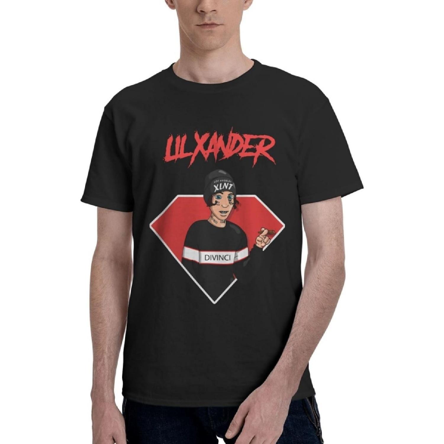 

KaKPBu Lil Xan Men s T-Shirt Crewneck T Shirt Short Sleeve Tee Casual T Shirt Undershirts XXXXXL різнокольоровий