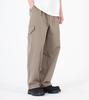 Beoteunseoul Elastic String Cotton Pants (Khaki Beige)