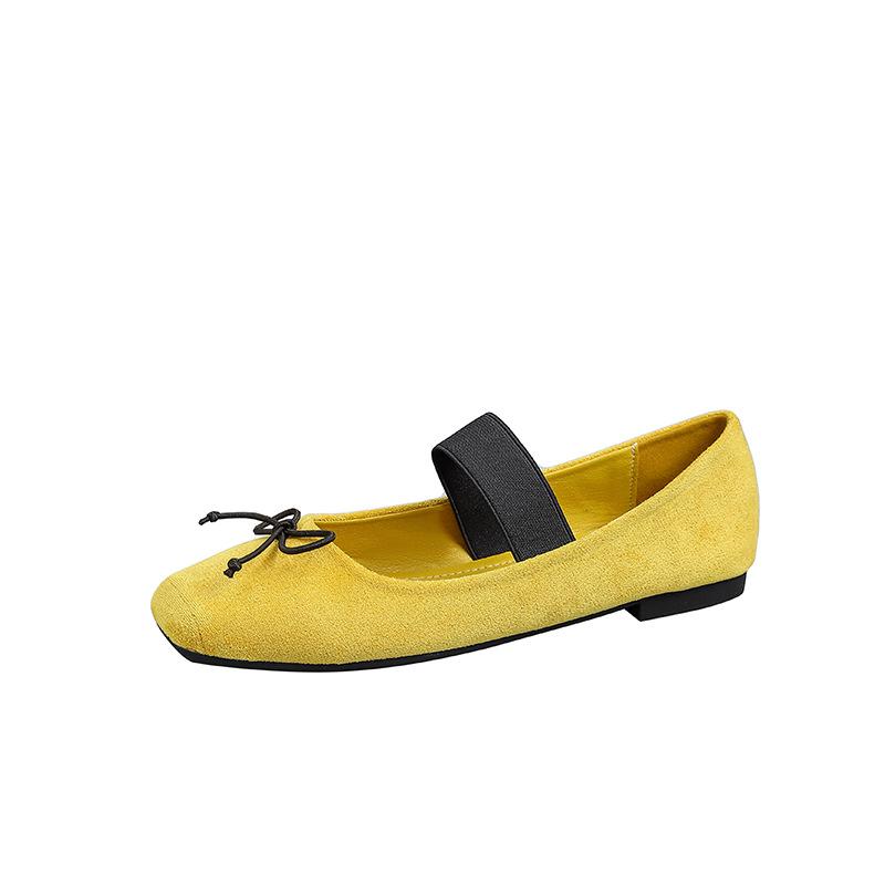 IPPEUM Mary Janes Women Ballet Flats Plus Size 44 Square Toe Pumps Flat 2025 New Ballerina Shoes