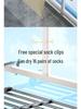 Retractable Balcony Clothes Rack for Drying: Rail for Windows, Radiators, and Railing Shoes.