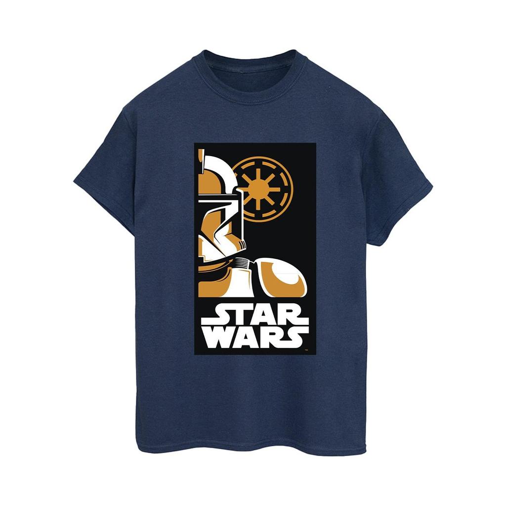 Star Wars Womens/Ladies Stormtrooper Art Poster Cotton Boyfriend T-Shirt