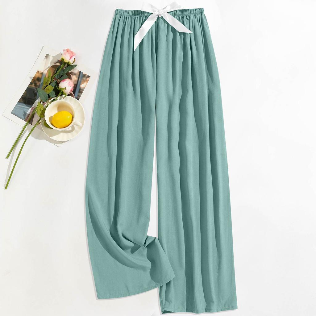 Women's Casual Fashion Sleep Pants Loungewear Pants Wearable As Outerwear High-Waisted Pants
