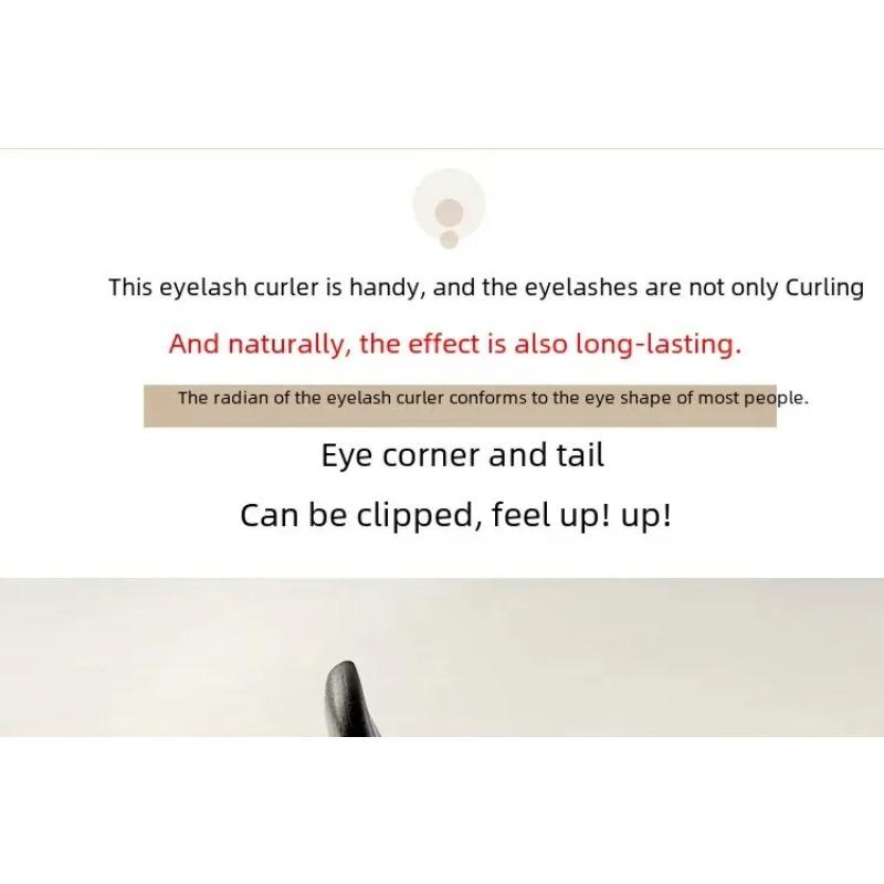 Tragbarer Mini-Wimpernzange aus Edelstahl, langlebiges Curling-Tool für Anfänger, Wimpernpflege-Tool für unterwegs, Make-up