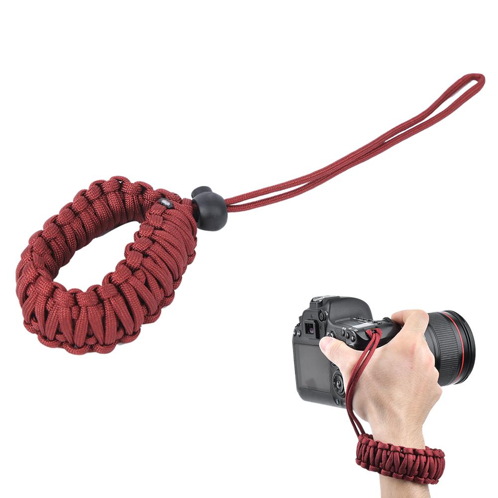 Large Size Camera Lanyard Strap Anti Lost Anti Broken Digital Camera Wrist Band(Red )