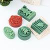 Christmas Embossed Silicone Mold Holiday Candle Silicone Mould For Epoxy Resin Handmade Craft Candle Soap Making Mould