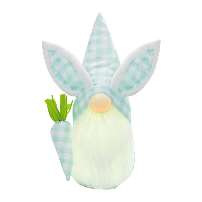 

Easter Gnomes Doll Tomte Swedish Nisse Scandinavian Decoration Rudolph (Easter Day) Rabbit Ears Flower зелений