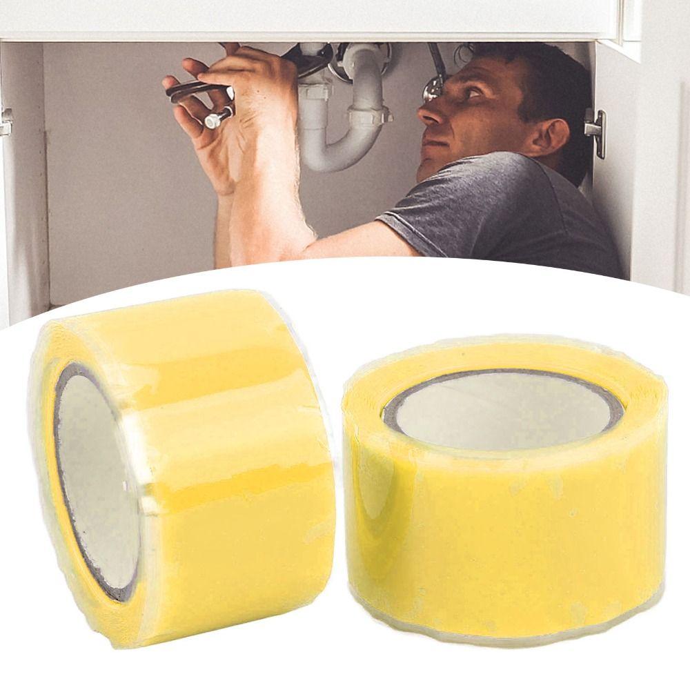 2PCS 1 in x 5 Ft Self Fusing Silicone Tape Waterproof Insulation Adhesive Tape Flexible Emergency Repair Tape Water Pipe Repair