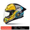 GSB Unisex Full-Face Motorcycle Helmet with Tail Wing - Large 361GT Cool Design