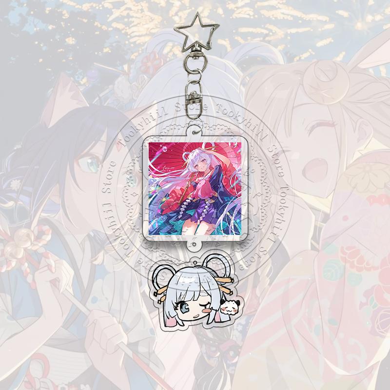 Cosmic Princess Kaguya Acrylic Keychain Noi Komazawa Yachiyo Tsukimi Anime Cartoon Character Acg Pendant Bag Keyring Girl Gift