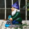 Garden Gnome Statues Outdoor Decoration Resin Solar Light Outdyoor Statue Led Garden Decoration Windproof Lamp Ornaments