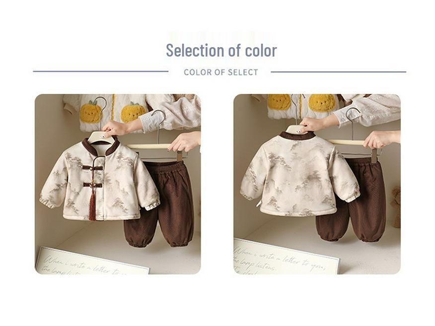 Winter Infant & Toddler Chinese Style Fleece Two-Piece Set