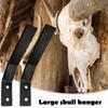 1/2Pcs Cabides de caveira de montagem europeia Forte suporte de carga Fácil de instalar Cabides de montagem em parede de cabeça de veado resistente