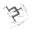3 Way Edge Clamp Fixing Clip Black Installation Gadgets Woodworker Clamping Device Cast Iron Home
