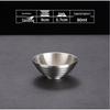 JingJingRS 304 Stainless Steel Matte Conical Serving Bowl