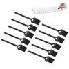 10pcs Electric Shaver Cleaning Brushes Set Nylon Hair Handle Machine Cleaning Brush Black