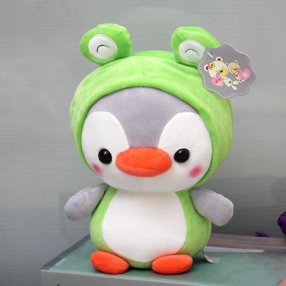 Cute Penguin Doll, Little Penguin Plush Toy Turns Into Dinosaur Frog Grab Machine Wedding Throwing Doll
