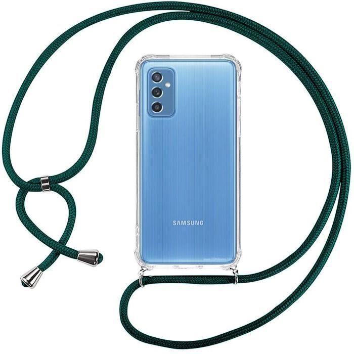 Coque de téléphone - Samsung - M52 5G - Souple - Anti-rayures - Transparent avec cordon réglable