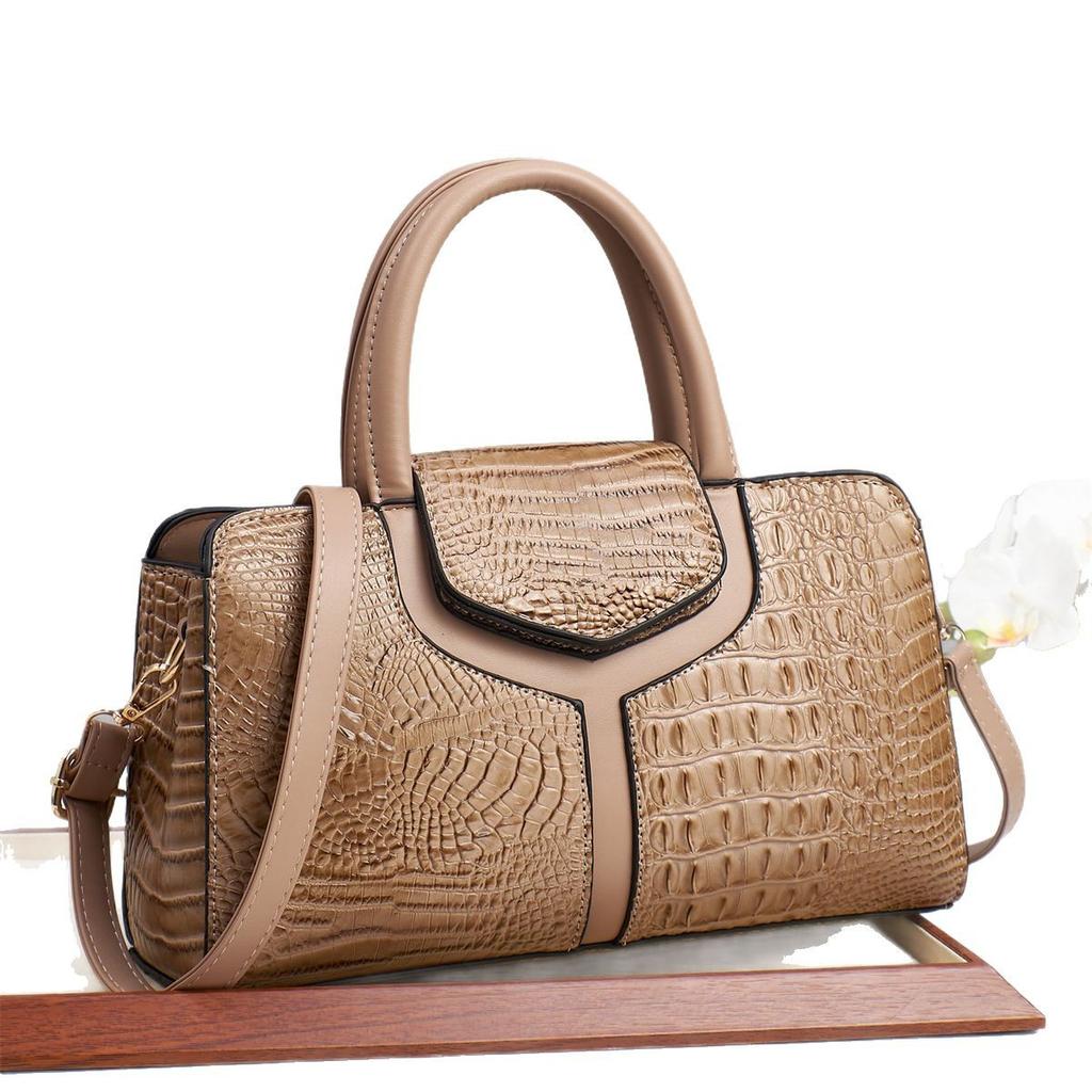 Geantă Crocodil Nouă Modă Europeană și Americană Geantă Pernă Boston Geantă de Mână Geantă de Umăr Geantă Mare Îmbinare Geantă Femei