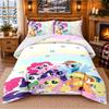 My Little Pony Pattern Bedding 3Pcs Set Bed Sheet And Pillowcases For Indoor Bedroom