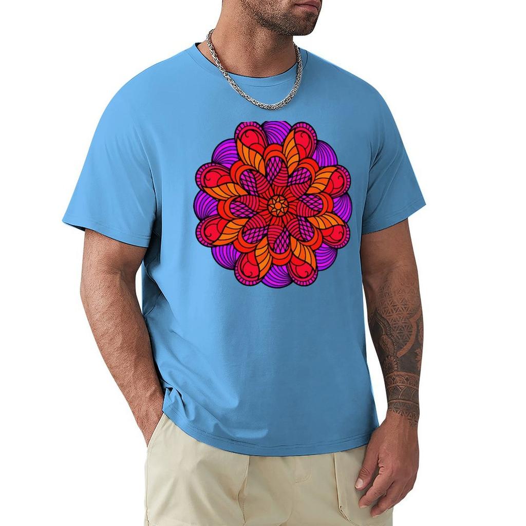 Mandala 16 T-Shirt Graphic Tee Shirt Sports Fans Anime Stuff Mens T Shirt