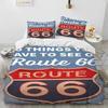 Historic Route 66 Mother Road Bedding Set Bedroom Soft Modern Bedspreads Comefortable Duvet Cover Quilt Cover And Pillowcase