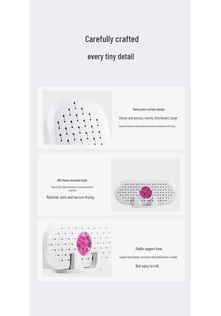 Compact Dehumidifier for Home: Wardrobe, Shoe Cabinet, Bedroom - Moisture & Mold Protection