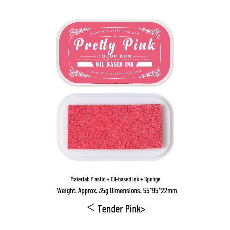 ZABC Special Edition: 12-Color Oil-Based Ink Pad Set for Journal Decoration and Stamping