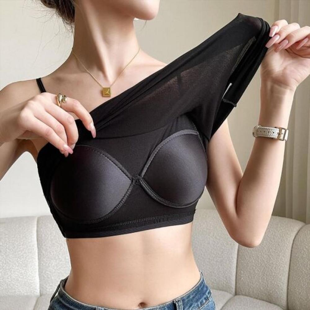 Navava Women S Modal Spandex wireleSS Bra Cap camiSole Nu041