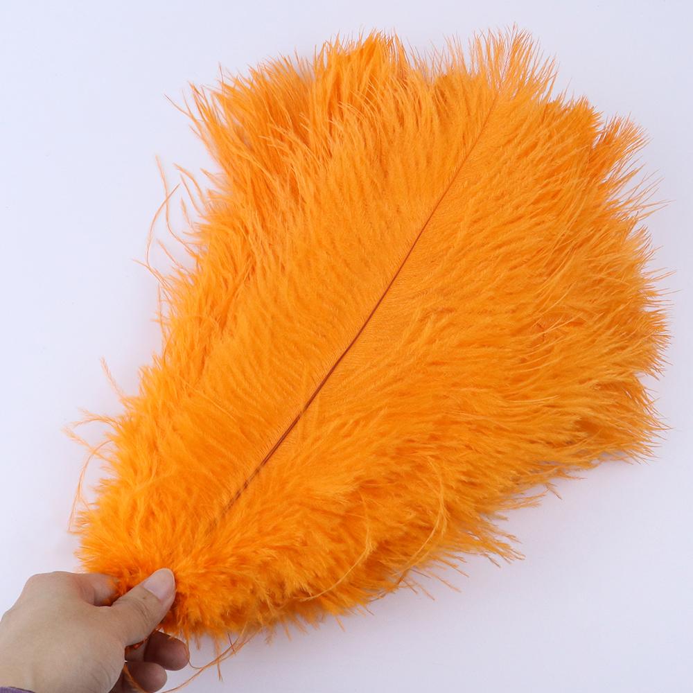 10Pcs Green Ostrich Feathers for Crafts 15-35cm Handicraft Accessories DIY Plume Starry Wedding Mask Handmade Centerpieces Decor