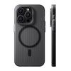 Corrugated Non-Slip Magnetic Case: Semi-Transparent Frosted Protective Cover for iPhone 17, iPhone 16.