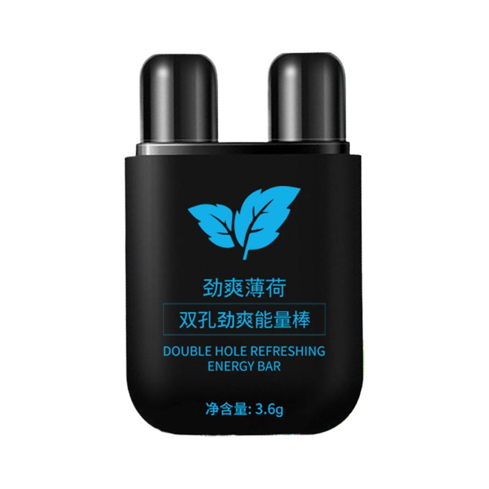 Odorant Double Hole Energizing Energy Bar Aromatherapy Nasal Inhaler Vapors Stick Stimulating Scent Prevent Sleepiness