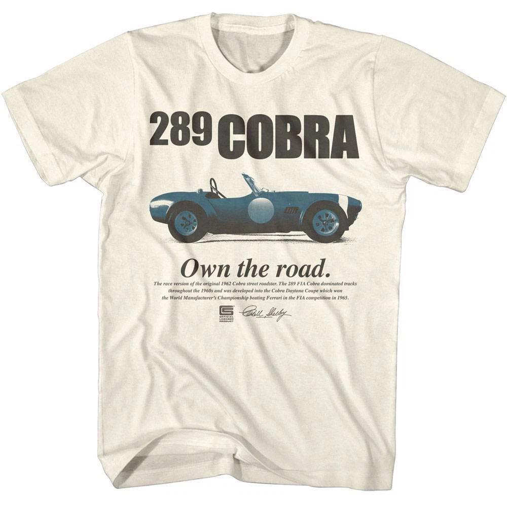 Shelby 289 Cobra Own The Road Men s T Shirt Race Version Advert Carroll American L