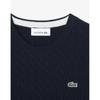 Lacoste Womens Cable Crewneck Sweater Af073e 54n 166