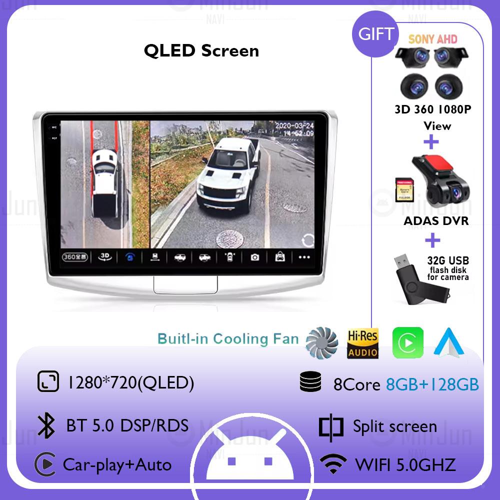 Android 14 Multimedia Player For Volkswagen VW Passat B6 B7 CC 2007-2015 Wireless Carplay Radio Android Auto Car Radio No 2 Din
