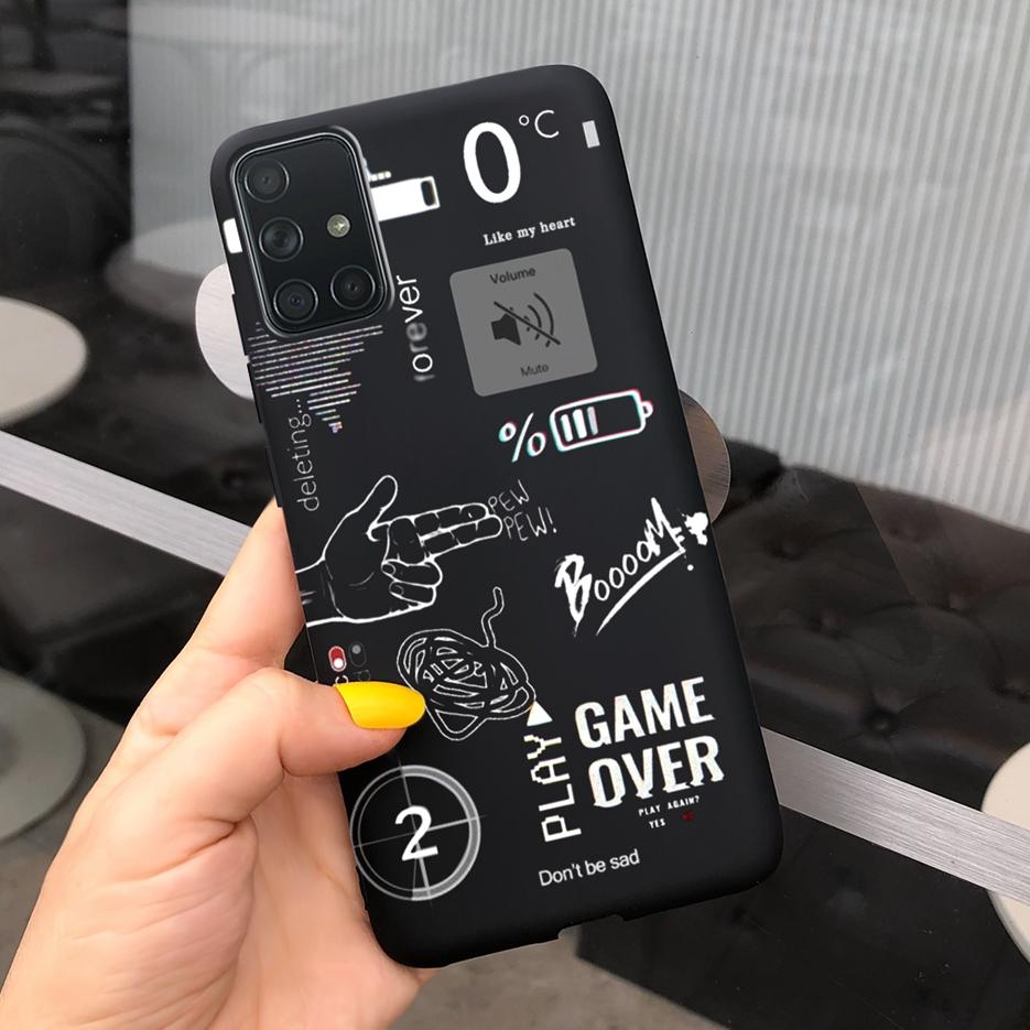 For Samsung Galaxy A31 A41 A51 A71 Case Cute Art Painted Back Cover Soft TPU Phone Case For Samsung A315 A415 A515 A715 F Bumper