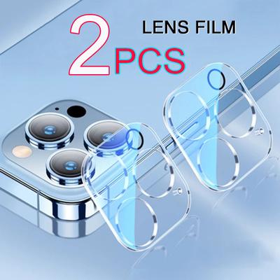 2 PCS 2PCS for iPhone 14 Pro Max 14Plus 14 Camera Lens Full Cover Protective Tempered Glass Screen Protector for iPhone 13 Pro Max 12 Mini 11 Pro